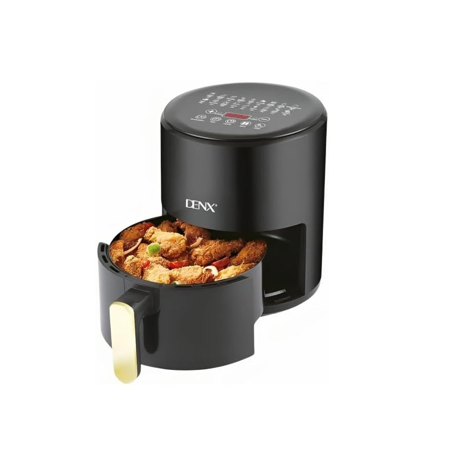 DLC air fryer black with pull-out basket – مقلاة هوائية 4 لتر for crispy cooking without oil